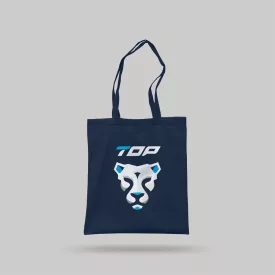 Vászontáska top logózott, navy