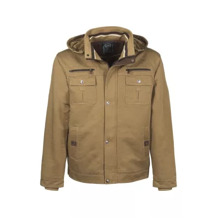 Kabát bélelt, 6 külső zseb (100%pamut) top elite lenox, teve barna