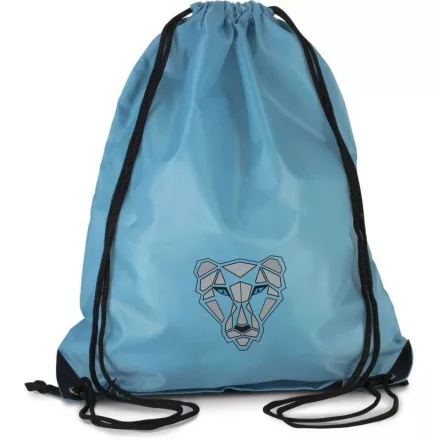 Hátizsák húzózsinoros sarkainál pu erősítés (100%poliészter) top, kék