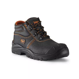 Védőbakancs o2 src bőr felsőrész narancs bélés top dijon, fekete