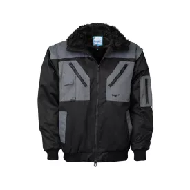 Pilóta dzseki 4:1 (60%pamut) top falcon 2, fekete/szürke