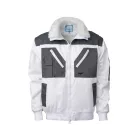 Pilóta dzseki kivehető bélés 4:1 (60%pamut) top falcon 2, fehér/szürke