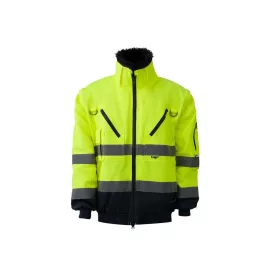 Pilóta dzseki 4:1 (55%pamut) top falcon fluo, fluo sárga/sötétkék