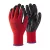 Védőkesztyű mechanic nitril red poliészter mártással top, piros/fekete