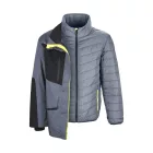 Top phoenix co2d prk kabát, black/grey/fluo yellow