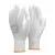 Védőkesztyű pu mártott nylon gumirozott mandzsetta top prince+, fehér