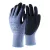 Védőkesztyű top rcl001 pe+spandex, habosított érdesített latex mártás, kék/fekete