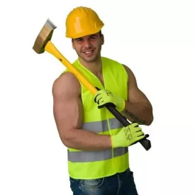 Jólláthatósági mellény tépőzáras (120g/m2) top vest fluo-y, fluo srága