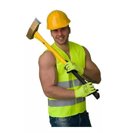 Jólláthatósági mellény tépőzáras (120g/m2) top vest fluo-y, fluo srága