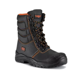 Védőbakancs s3 src magasszáru narancs béléssel top winton, fekete