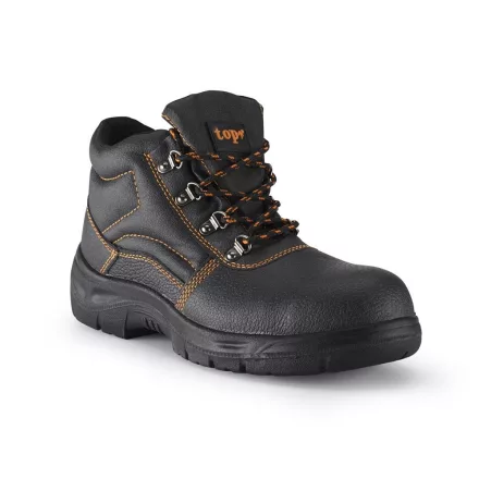 Munkavédelmi bakancs s3 acél orrmerevítő top work-mid, fekete