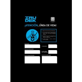 Információs tábla irudek lifeline-hoz 150x105x1 mm