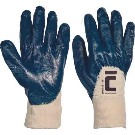 Harrier kék mártott nitril kesztyű