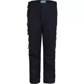 Munkanadrág derekas biztonsági varrás dupla térdfolt top017, sötétkék