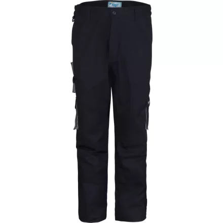 Munkanadrág derekas biztonsági varrás dupla térdfolt top017, sötétkék