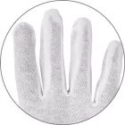 Bustard pamutkesztyű fehér + pvc pöttyök