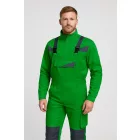 Munkaruha set top nova kabát és kantáros nadrág, fehér