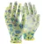 Védőkesztyű mártott poliészter top pu flower gr, zöld alma