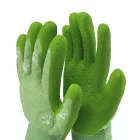 Kesztyű gyerek top smiley latex mártás, gumírozott mandzsetta, zöld