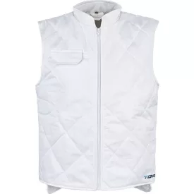 Munkamellény top nowline-v 65% poliészter 35% pamut, fehér