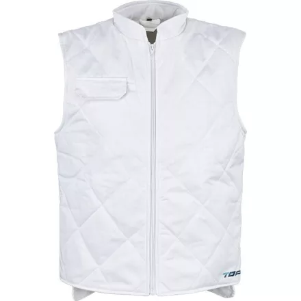 Munkamellény top nowline-v 65% poliészter 35% pamut, fehér