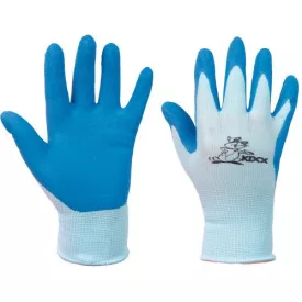 Chunky kesztyű nylon, latex tenyérrel