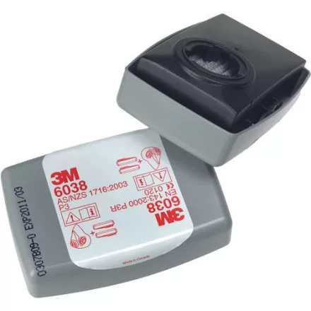3m 6038 szűrőbetét p3, gözök hf, o3 1pár