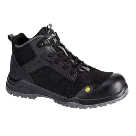 Portwest esd munkavédelmi bakancs fx2 bevel composite mid boot s3s sr fo