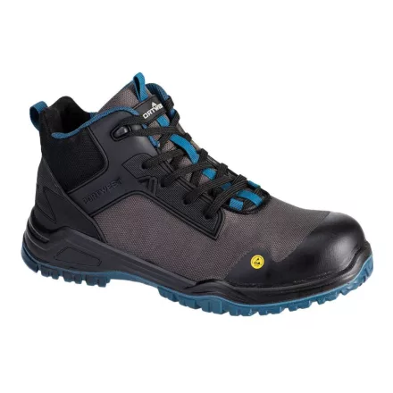 Portwest esd munkavédelmi bakancs fx2 bevel composite mid boot s3s sr fo