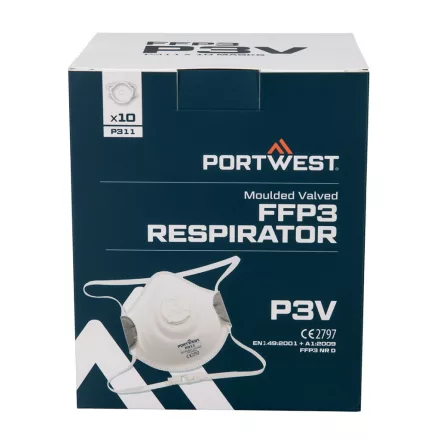 Portwest formázott ffp3 szelepes maszk (10 db)