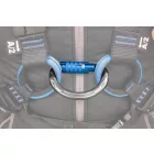 Karabiner irudek eme alumínium automata csatlakozó háromzáras zárral