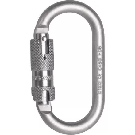 Cerva ovális karab.twist lock acél/cink