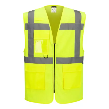 Portwest es1 essential hi-vis mesh cipzáras vezetői mellény