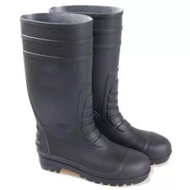   Csizma s5 sra pvc acél orrmerevítő és talpbélés top goliat, fekete - TOP_GOLIAT