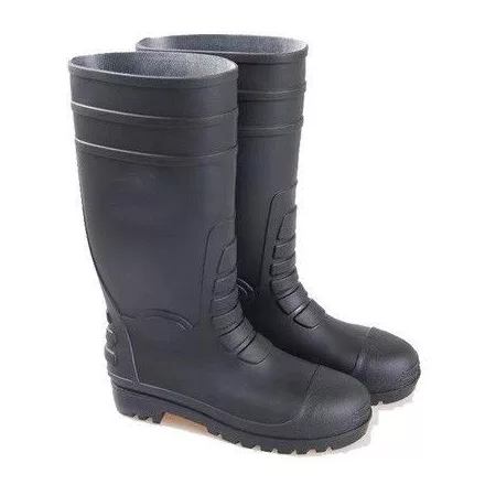 Csizma s5 sra pvc acél orrmerevítő és talpbélés top goliat, fekete - TOP_GOLIAT