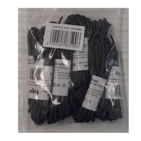   Cipőfűző hosszú hengeres strapabíró (100%nylon) top, fekete/fehér - TOP_SL2