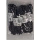 Cipőfűző hosszú hengeres strapabíró (100%nylon) top, fekete/fehér - TOP_SL2