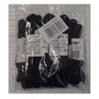Cipőfűző hosszú hengeres strapabíró (100%nylon) top, fekete - TOP_SL