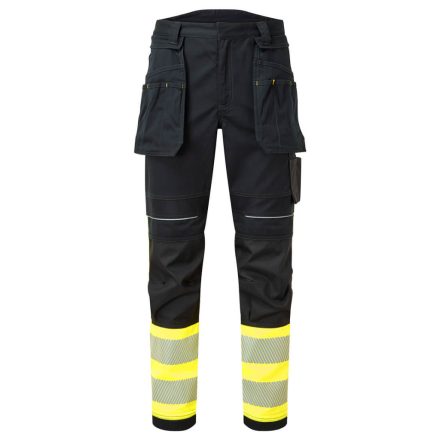 Portwest PW3 Hi Vis Class 1 lengőzsebes lángálló nadrág