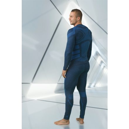 Aláöltözet felső hosszú ujjú (65%poliészter) TOP E-UW IRONMAN-T, kék