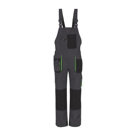 Nadrág kantáros (100%pamut) TOP GREEN 100 BIBPANTS, green
