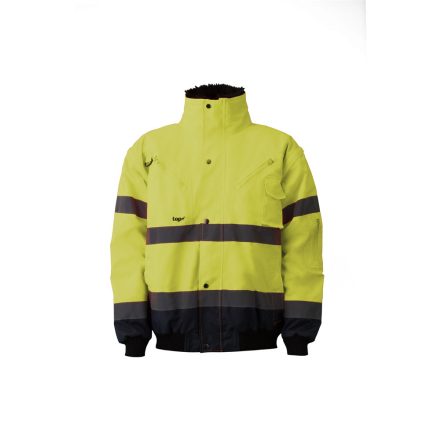Pilóta dzseki 4:1 (100%poliészter) TOP HAWK FLUO, fluo srága/sötétkék