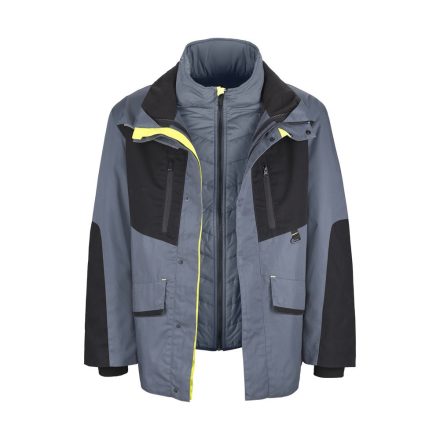 TOP PHOENIX CO2D PRK kabát, black/grey/fluo yellow
