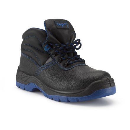 Munkavédelmi bakancs S1P acél orrmerevítő/talplemez TOP PROTECT MID, fekete